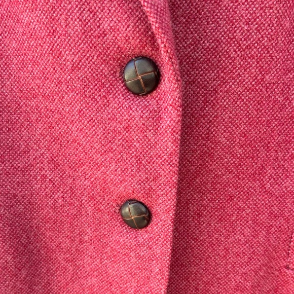 Talbots Raspberry Wool-Blend Notch Lapel Blazer - Picture 3 of 5